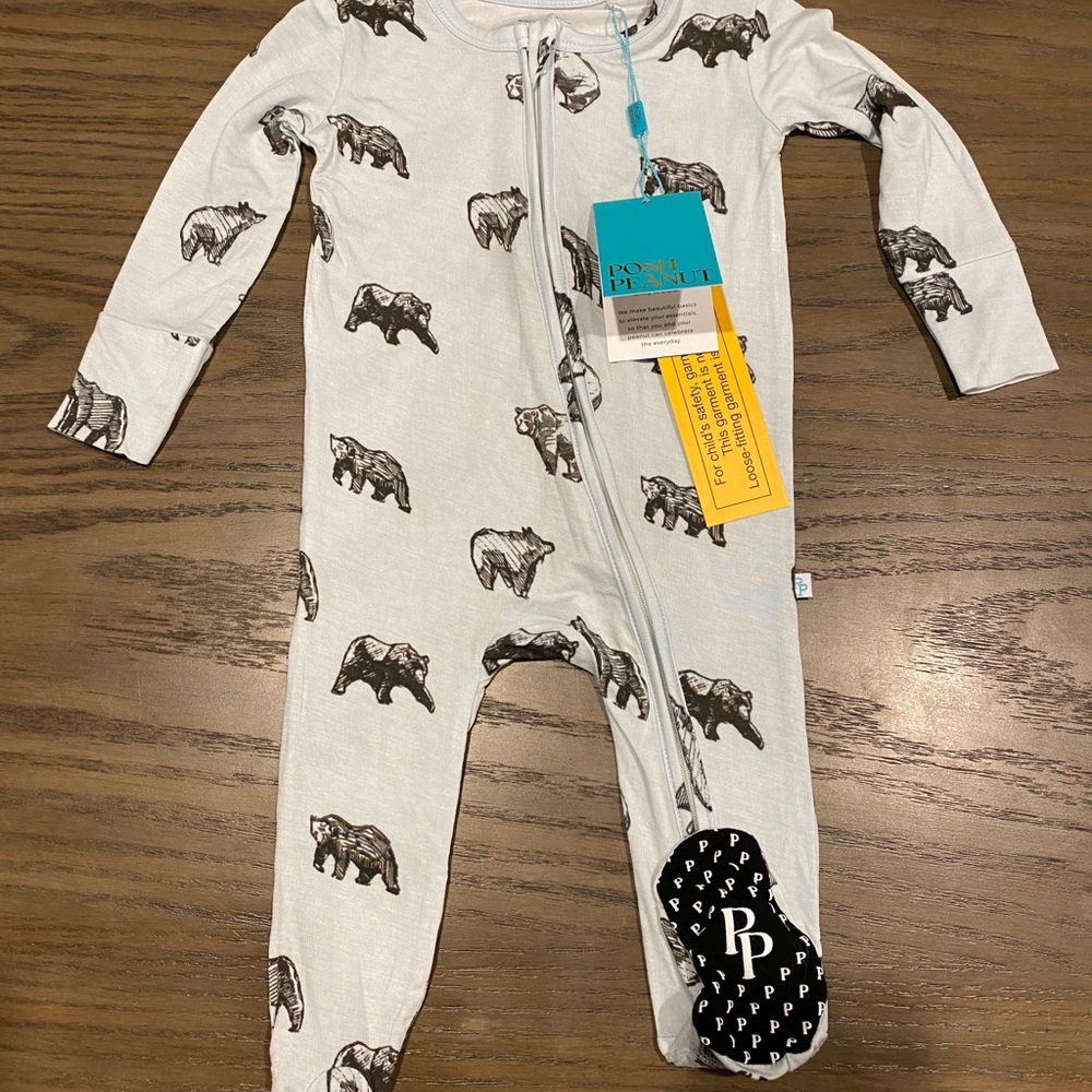 NWT Posh Peanut Kodiak Footie
